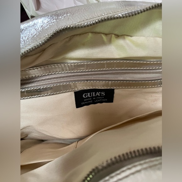 Guia for Theory Silver Leather Handbag - Picture 6 of 10